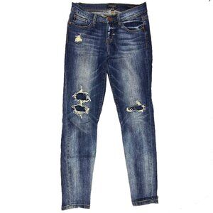 Judy Blue Distressed Ripped Everyday Essential Jeans Comfort Stretch Slimming 29